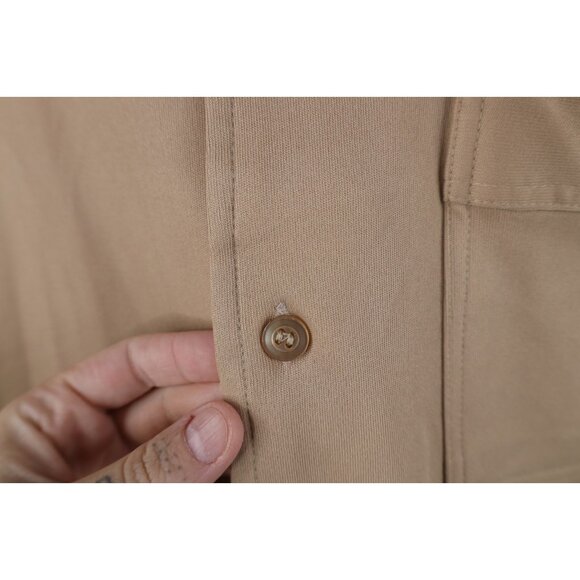 Vintage 70s Streetwear Mens Medium Knit Camp Collar Short Sleeve Button Shirt - Picture 5 of 15